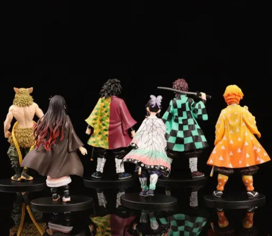 Demon Slayer 6-Piece Anime Action Figure Set (15cm)