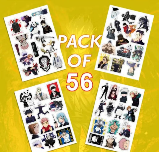 Jujutsu Kaisen Vinyl Sticker Pack (56 Pcs)