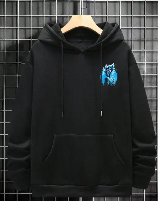 Goku black hoodie Sweatshirt with Hoody Fire Print