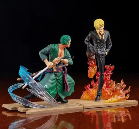One Piece Sanji VS Zoro 18cm Action Figure Combo