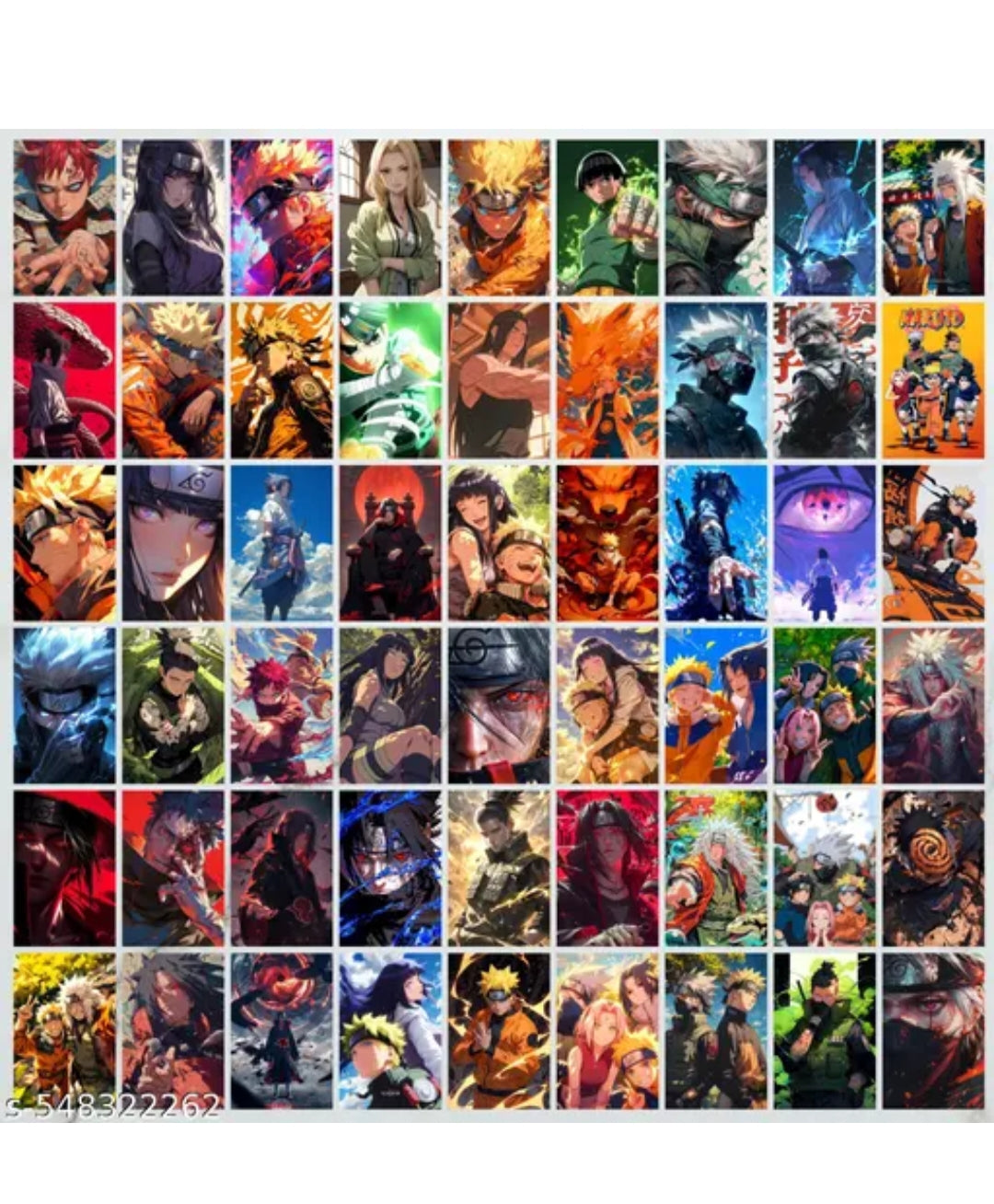 Naruto Anime Mini Posters Set of 54 (4x6 Inches) | High-Quality Wall Art