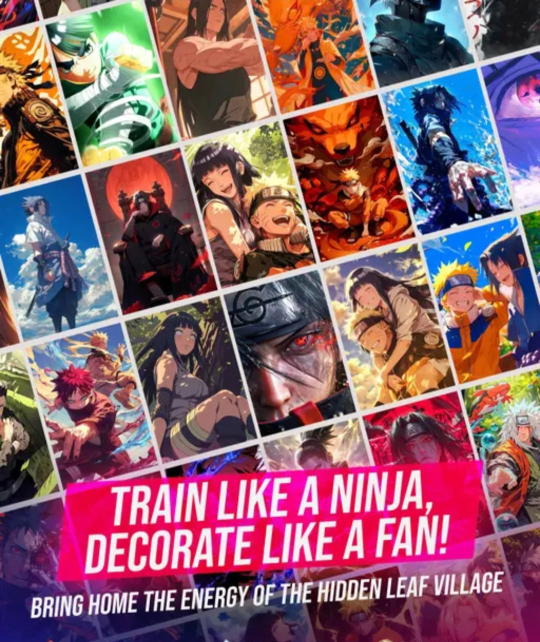 Naruto Anime Mini Posters Set of 54 (4x6 Inches) | High-Quality Wall Art