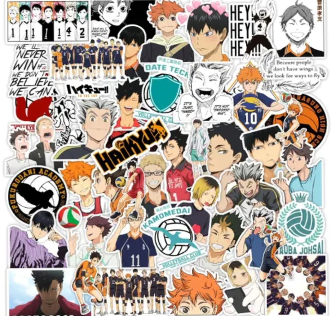 Haikyuu!! Vinyl Sticker Pack (54 Pcs)