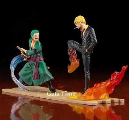 One Piece Sanji VS Zoro 18cm Action Figure Combo