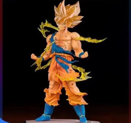 ADYM DBZ Goku Super Saiyan 17cm Action Figure with Flames