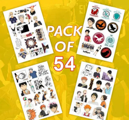 Haikyuu!! Vinyl Sticker Pack (54 Pcs)