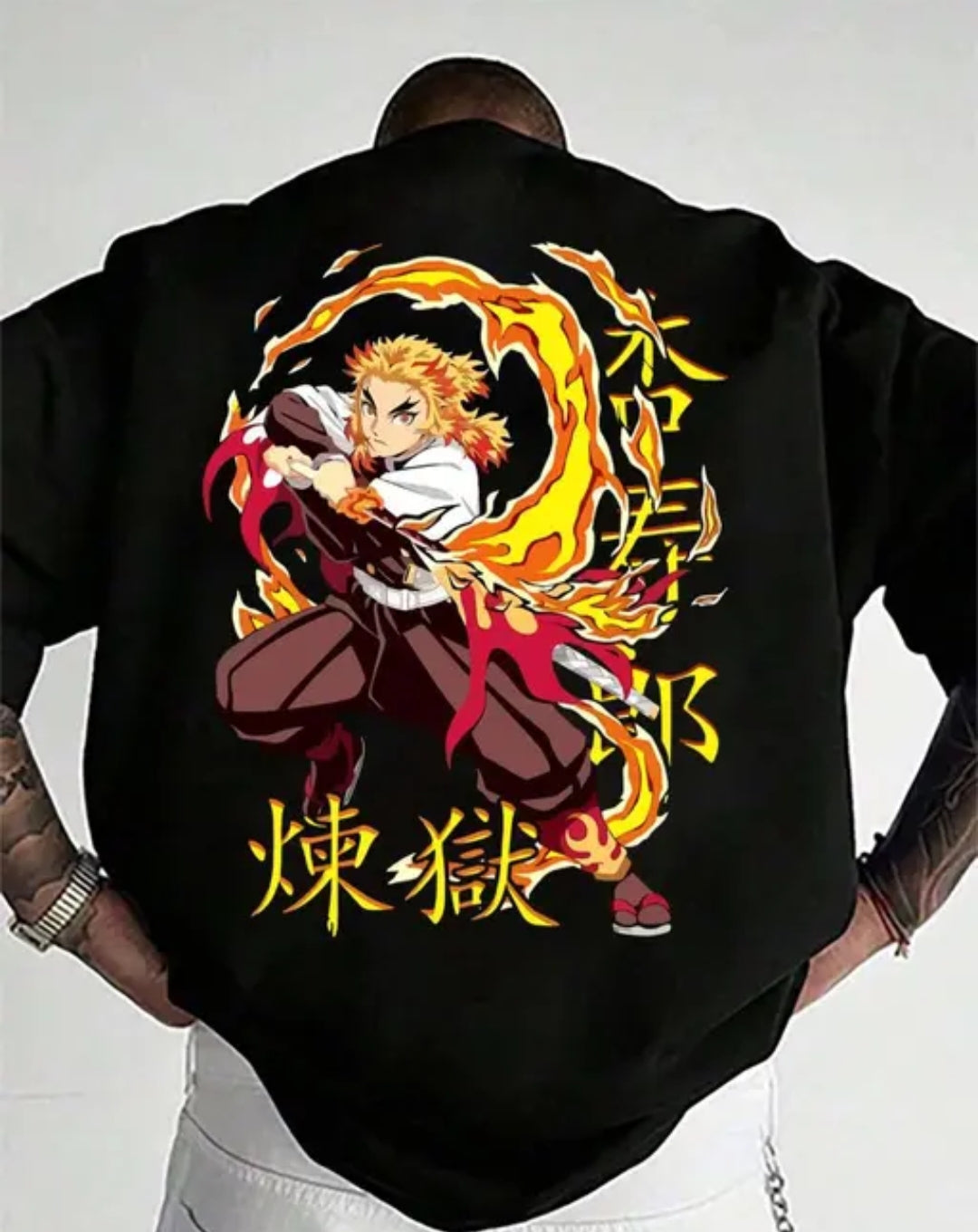 Zenitsu Men's Oversize Anime Printed T-Shirt