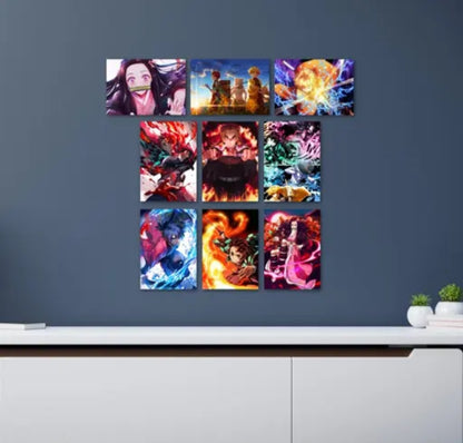 Demon Slayer Posters Pack of 9 - A6 Size