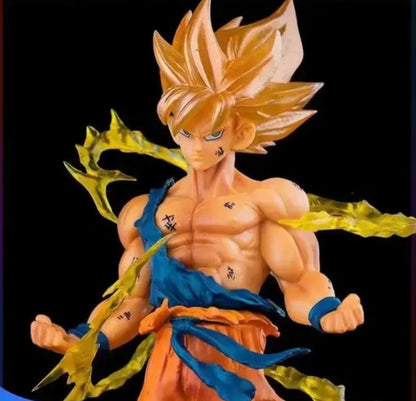 ADYM DBZ Goku Super Saiyan 17cm Action Figure with Flames