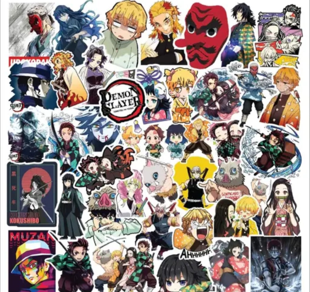 Demon Slayer Vinyl Sticker Pack (50 Pcs)